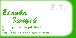 bianka kunyik business card
